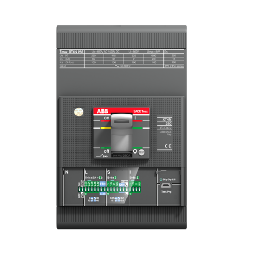 Выключатель автоматический XT4S 250 Ekip E-LSIG In=250A 4p F F | код. 1SDA069620R1 | ABB 